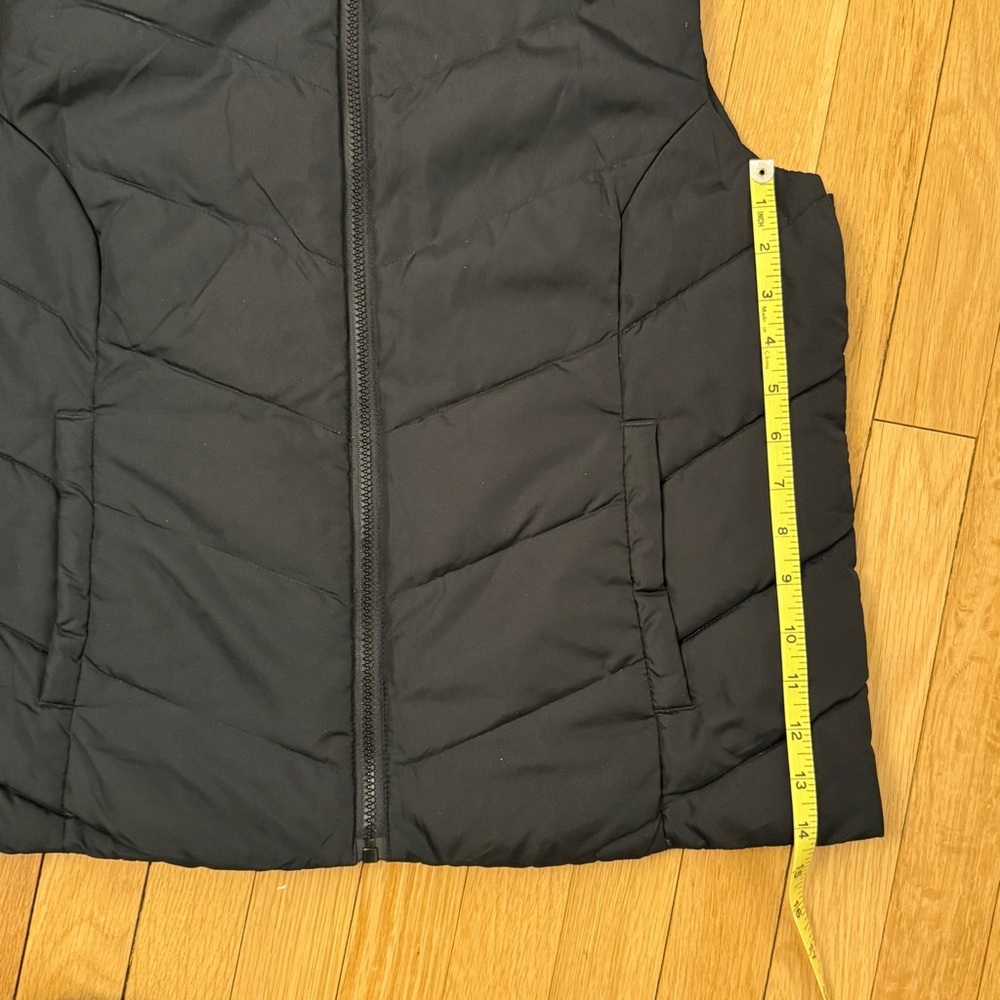 Cole Haan Insulated Quilted Puffer Vest Womens Sz L Black Polyester - Picture 8 of 8